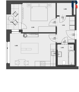 Prodej 2+kk, balkon, garáž, novostavba – 9