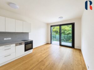 Pronájem zařízeného bytu 1+kk s balkonem a wellness v ceně nájmu, Praha–Modřany – 1